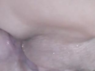 sex, cum and pee in pussy, extreme closeup