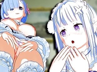 Re:Zero - Rem X Futa Emilia Hentai