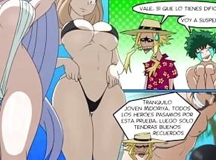 Orgia en la playa nudista deku con sus amigas