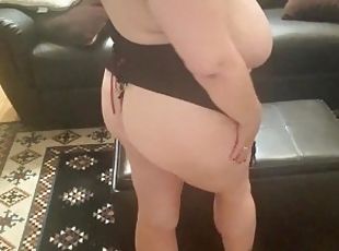 Huge boobs bbw pawg with surprise strapon