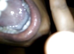 Indian cum in mouth and nose while slow deepthroat and she swallow it