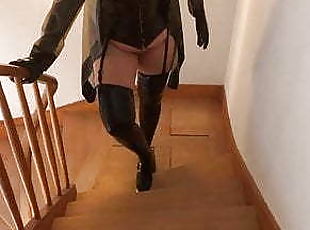 Handjob, Strømper (Stockings), Knulling (Fucking), Dildo, Latex