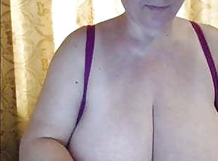 Teta grande, Grande, Mamilos, Mulher madura, Mãe, Bbw, Europeia, Euro, Natural, Webcam