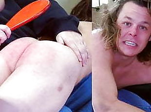 Surfer Boy gets Spanked OTK by a Man