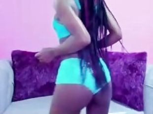 Amateur, Perempuan jelita, Perempuan afrika, Remaja, Orang latina, Hitam, Webcam, Menari, Petite, Solo