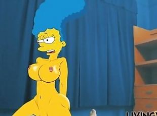 MARGE SIMPSON milf 2D Cartoon Real Waifu #5 riding Big ANIMATION Ass Booty cartoon Cosplay SIMPSONS