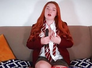 18 Year Old British Redhead Schoolgirl Wants You To Cum