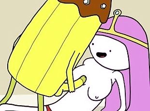 Princess Bubblegum Tit Fucked by Banana Guard