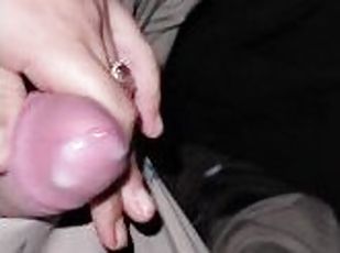 public, amateur, branlette, ejaculation, solo