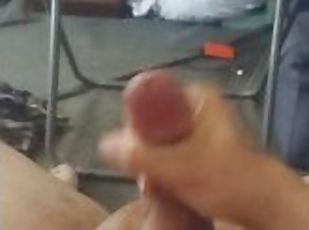 Daddy Jerking Off For Fans and Subscribers and Shoots Cum All Over Himself