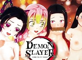 DEMON SLAYER HENTAI COMPILATION (Nezuko, Shinobu, Mitsuri, Kanao, Aoi, Hinatsuru, Suma, Makio) + CUM