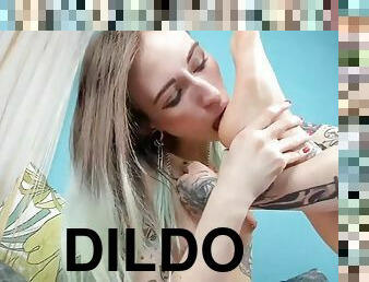 anal, tonåring, fötter, blond, dildo, ensam