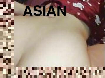 asiatisk, röv, doggy-style, fitta-pussy, gigantisk-kuk, hemmagjord, par, pov, thailändsk, sprut