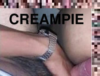 røv, sprøjte, amatør, anal, creampie, sperm, pik