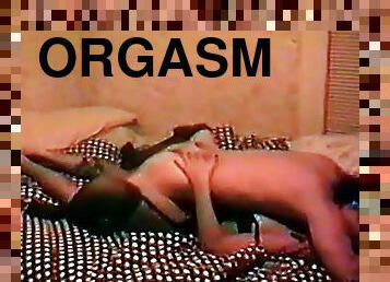 orgasm, amatori, ciorapi, blonda, lenjerie