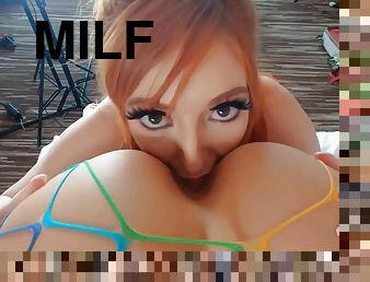 Lovely redhead MILF Lauren Phillips incredible sex scene