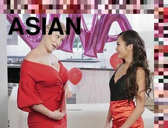 Asian Babe Vina Sky Gets Interviewed in an Exclusive Scene