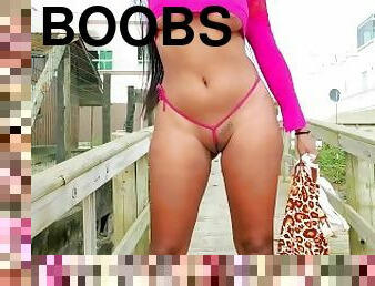 PINK NANO BIKINI SHOWING PUSSY AND BOOBS