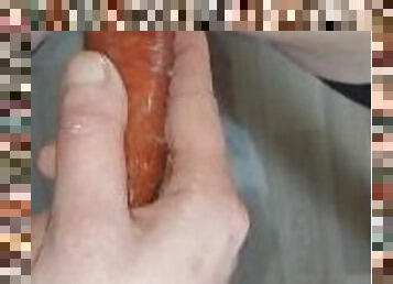 Serbian sausage with lot of cum-lube fuck femboy in ass