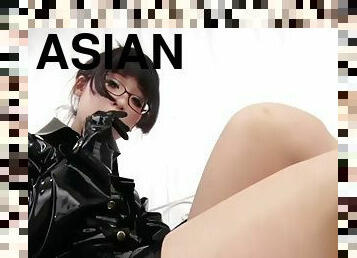 asiatic, negresa, negru, latex, solo