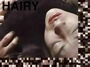 Aika miura getting wet while being watched her hairy pussy