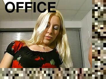 Blonde Avalone Office Anal Fucked