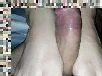 NOT ALLOWED TO FUCK! My stupid BF cheated me and he just can cum on my feet while I practice korean