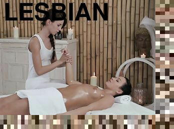Gina Devine On Natali Lesbian Massage