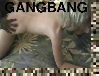 skinny, amatør, milf, gangbang, blond