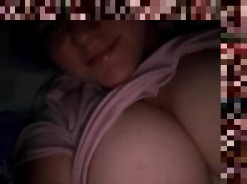 Australian with big tits on webcam
