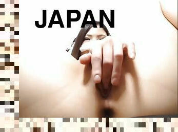 amatir, remaja, jepang, webcam, seorang-diri