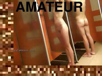 cul, baignade, poilue, russe, amateur, cam, belle-femme-ronde, espion, voyeur, douche