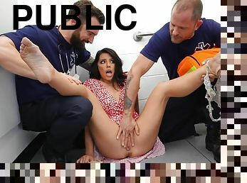 public, giclée, énorme-bite, hardcore, pornstar, gangbang, pute, cognage