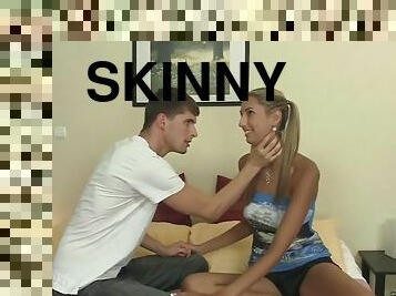 Skinny tall girl Kitty amazing hot porn scene