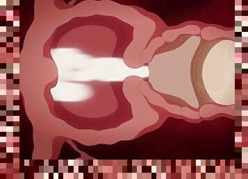 anal, üstüneyüzüne-boşalma, anneciğim, vajinadan-sızan-sperm, çift, animasyon, pornografik-içerikli-anime