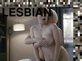 toimisto, lesbo-lesbian, sormettaminen, upea