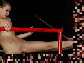 Fitness bunny in an insane BDSM scene