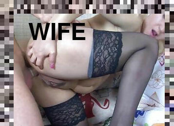 Ottilia & Jerry flirtatious wife gives arse