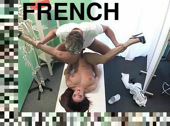 Bodacious French lady in high heels shagged by her doctor