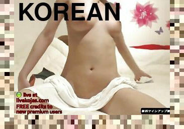 asia, mastubasi, amatir, remaja, webcam, seorang-diri, korea, menggoda