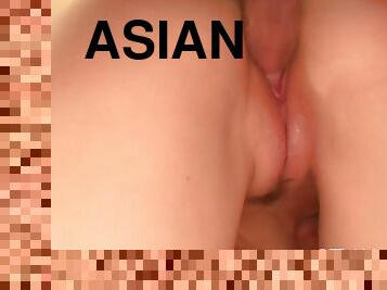 Wild asian beaver fucking