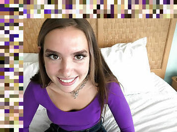 Small 5 Foot Nothing Teenie Makes Her Debut Adult Vid