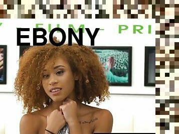 Ebony teen kendall woods roped and dominated by a pervert