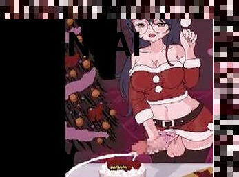 FUTANARI DO SPECIAL CREAMY CHRISTMAS CAKE - FUTA HENTAI ANIMATION 60FPS