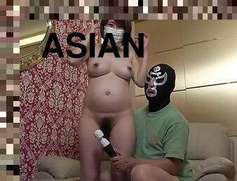 Asian pregnant MILF amateur porn clip