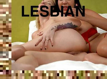 Zazie Skymm and Lady Dee lesbian porn clip