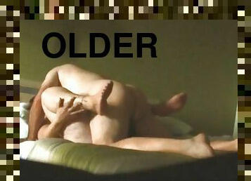 Horny older couple films themselves having sex