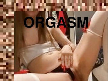 masturbação, orgasmo, cona-pussy, magro, estudante, amador, puta-slut, loira, apertado, engraçado