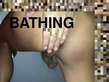 A quickie with thai femboy in the bathroom