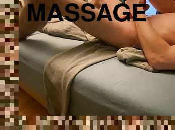 Home alone with a massage stick and a dildo